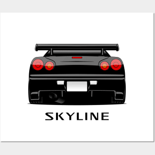 JDM Skyline R34 Posters and Art